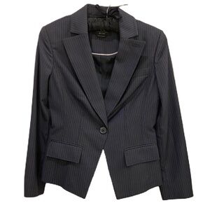 Rock and Republic Navy blue pine-stripe blazer